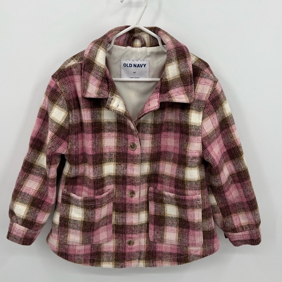 Old Navy girls plaid shacket - Picture 1 of 7